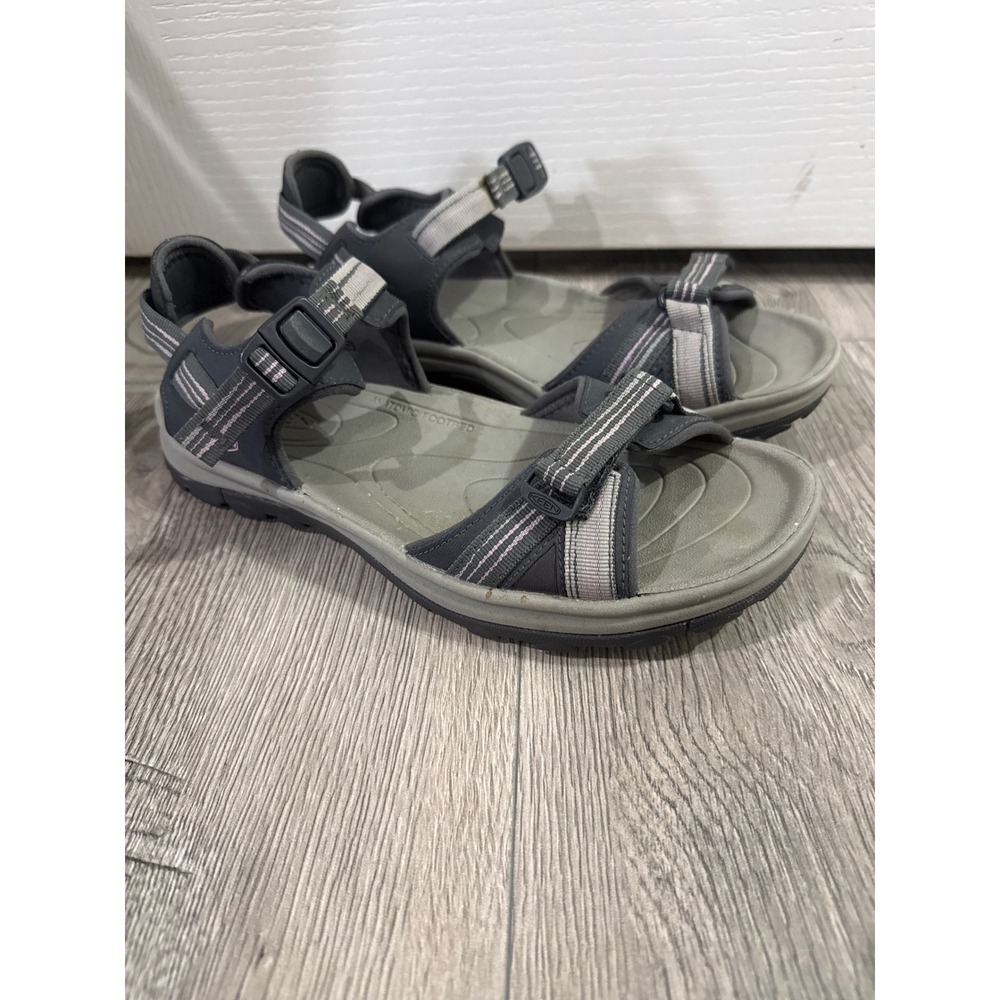 KEEN Kona Sport Sandals Womens‎ Grey Pink Strappy Hiking Outdoor Shoes
